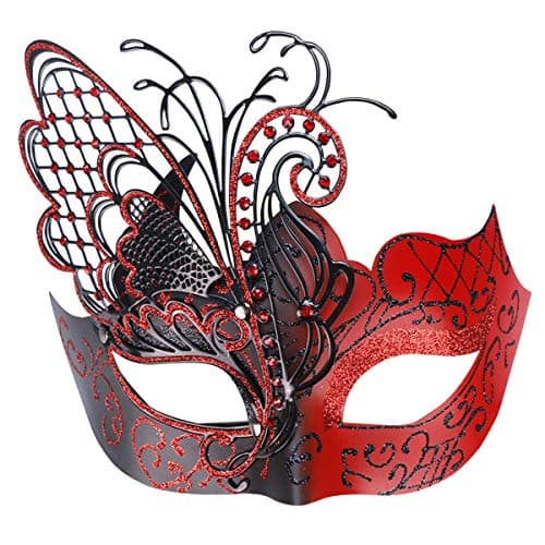 Coddsmz Mysterious Venetian Butterfly Lady Masquerade Mask for Halloween Party Evening Prom Ball