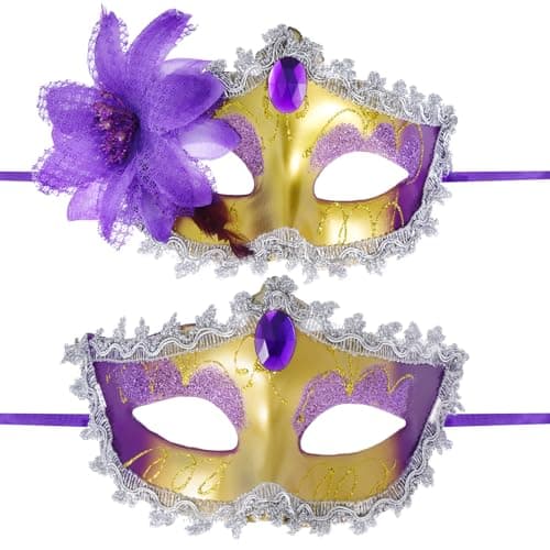 Cnpmg Venetian Masquerade Masks for Mardi Gras Balls and Cosplay