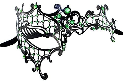 Coddsmz Laser Cut Metal Masquerade Mask for Venetian Parties