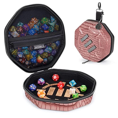 Rugged Black DND Dice Tray & Case for 150 D&D Shakers - Perfect for Game Night