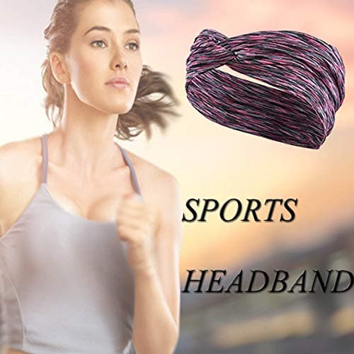 6 Pack Women's Workout Headbands for Fitness & Sports