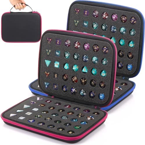 Aoriher 2 Pcs Dice Case with Handle, Large Capacity Dice Holder