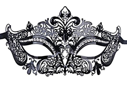Coddsmz Laser Cut Metal Masquerade Mask for Venetian Parties