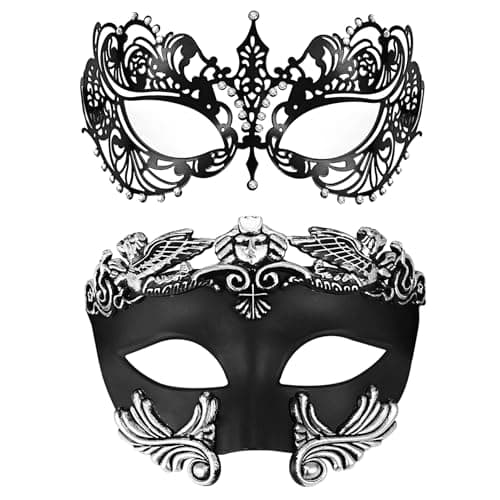 OIDEA Roman Greek Venetian Mask for Couple Halloween Party Costume Ball