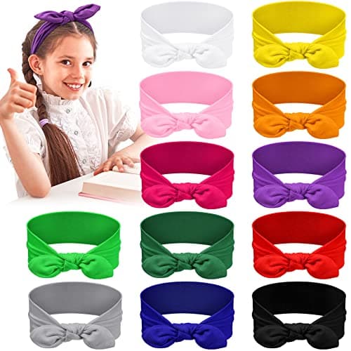Giegxin 12 Pack Colorful Polyester Cloth Headbands for Girls
| Giegxin Removable Rabbit Ear Bow Hairbands for Girls
| Giegxin 12 Colors Polyester Cloth Headbands for Girls