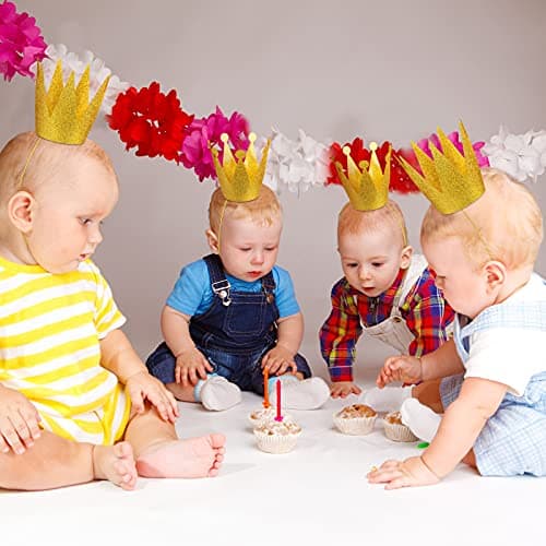 Crown Hats for Kids' Gold Party and Celebration