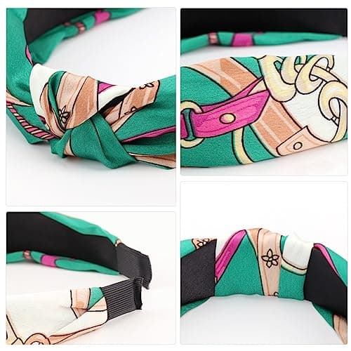 DRESHOW 8 Pack Knotted Headbands for Women Wide Turban Yoga Exercise Accessories