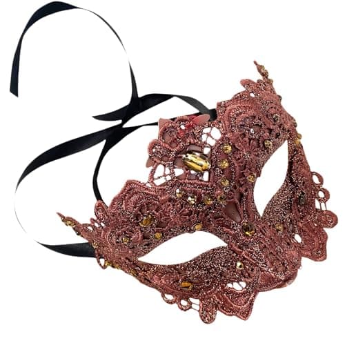 Masq Brocade Lace Masquerade Ball Mask Pair
