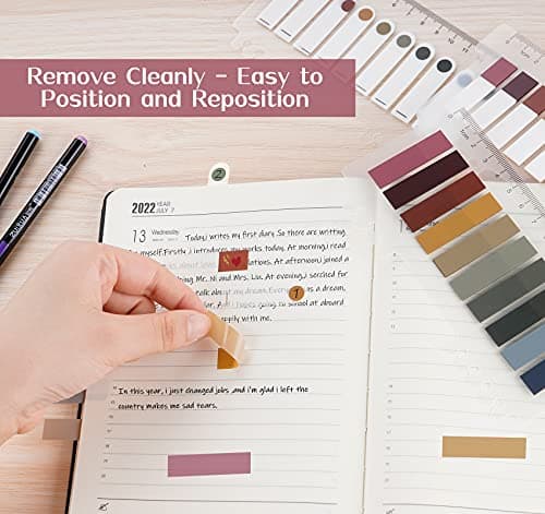 1200pcs Colorful Macaron Writeable Book Tabs for Files & Notebooks