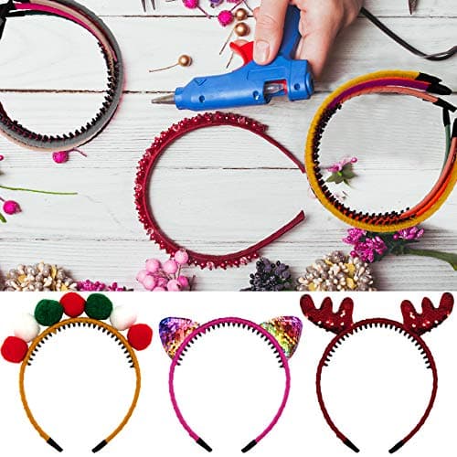 Duufin Teeth Comb Headbands for Girls and Women, 12 Colors
