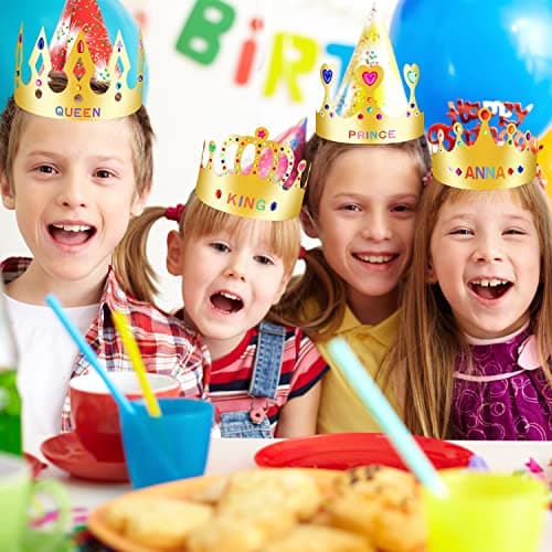 Refined Title: DIY Paper Crowns for Birthday King/Queen, Prince/Princess Hat Crafts