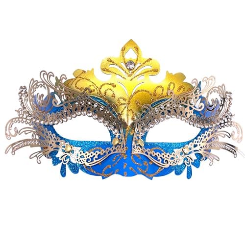 Geek-M Masquerade Metal Masks for Halloween & Mardi Gras