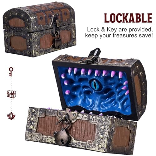SIBOSUN Dungeons & Dragons Dice Holder & Case Brown/Blue