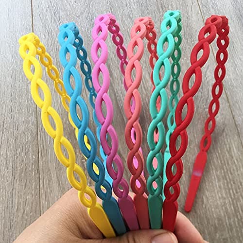 Springtime Colorful 12pcs Chain Headbands for Girls & Kids
