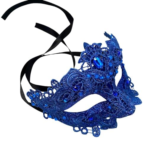 Masq Brocade Lace Masquerade Ball Mask Pair