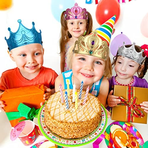 23 Packs Foam Princess Crowns & Tiaras for Birthday Party Favors