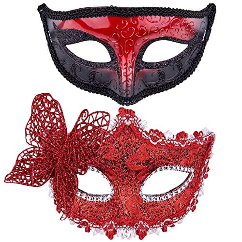 Couple Masquerade Masks Set