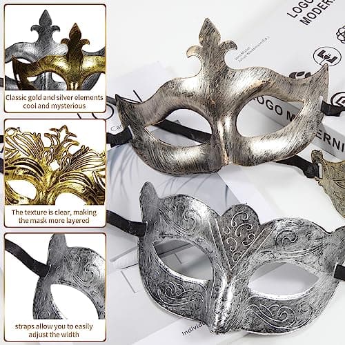 Vintage Masquerade Masks for Women and Men