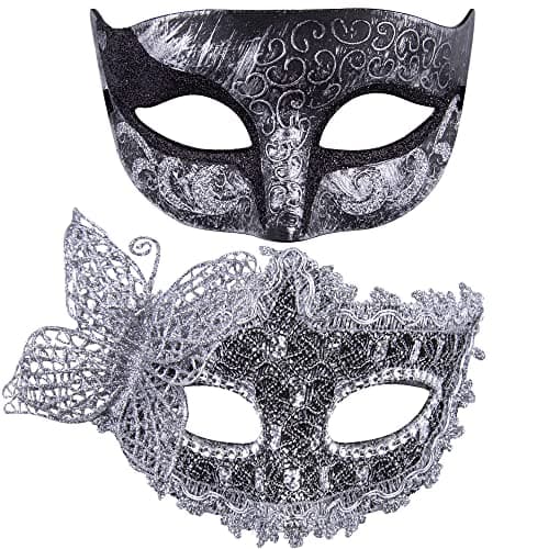 Couple Masquerade Masks Set