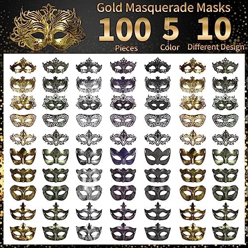 Vintage Masquerade Masks for Women and Men