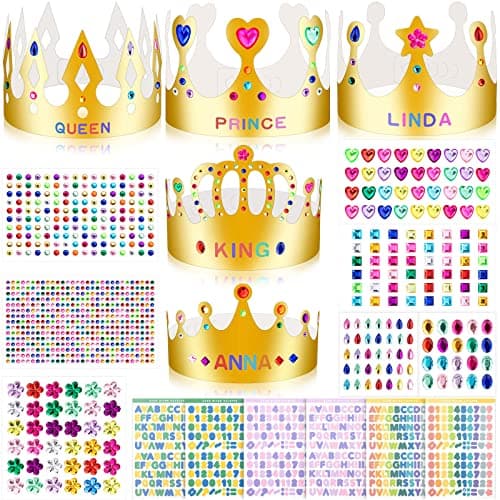 Refined Title: DIY Paper Crowns for Birthday King/Queen, Prince/Princess Hat Crafts
