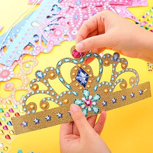Princess Crown Paper Craft Kit for Kids Birthday Party Supplies