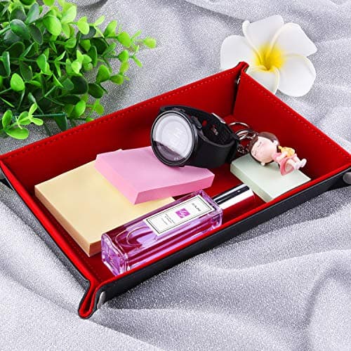 SIQUK Double Sided Folding Dice Tray in PU Leather and Velvet
