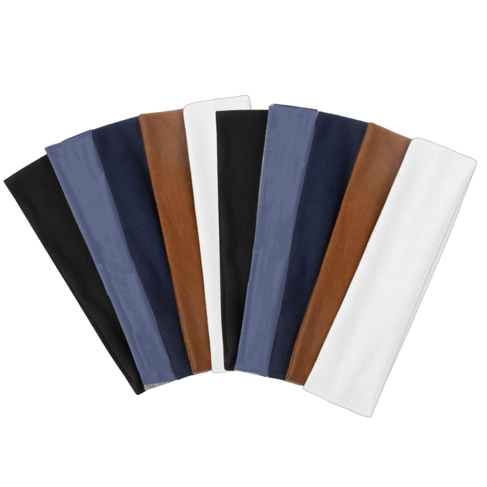 10 Pack Non-Slip Sport Headbands for Women, Soft Stretchy Yoga & Outdoor Exercise Hair Bands