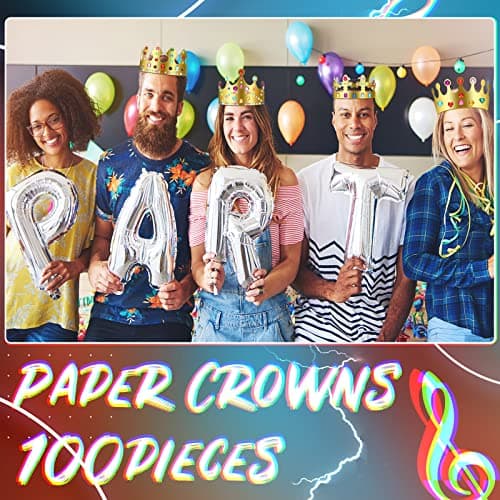 Crown Party Supplies for Kids, Girls, Boys, and Adults