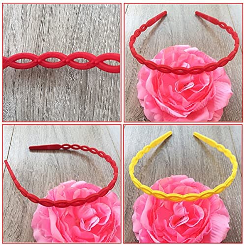 Springtime Colorful 12pcs Chain Headbands for Girls & Kids