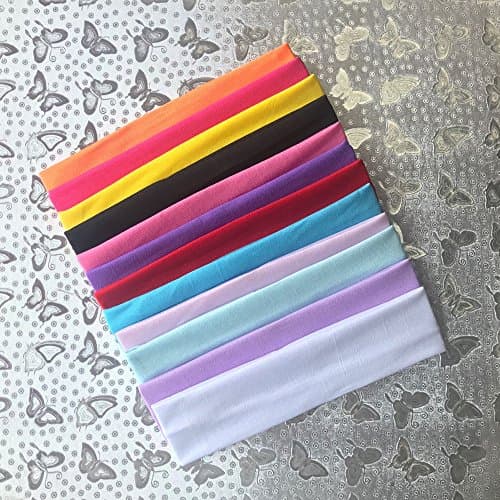 12 Pack Soft Stretchy Elastic Headbands for Women & Girls - Beauty Hair Accessories
