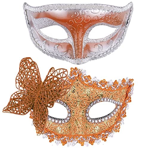 Couple Masquerade Masks Set