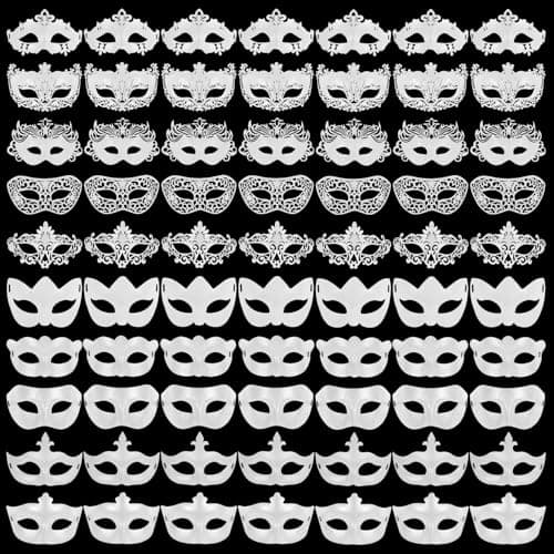 Vintage Masquerade Masks - 100 Bulk, Perfect for Venetian, Mardi Gras & More