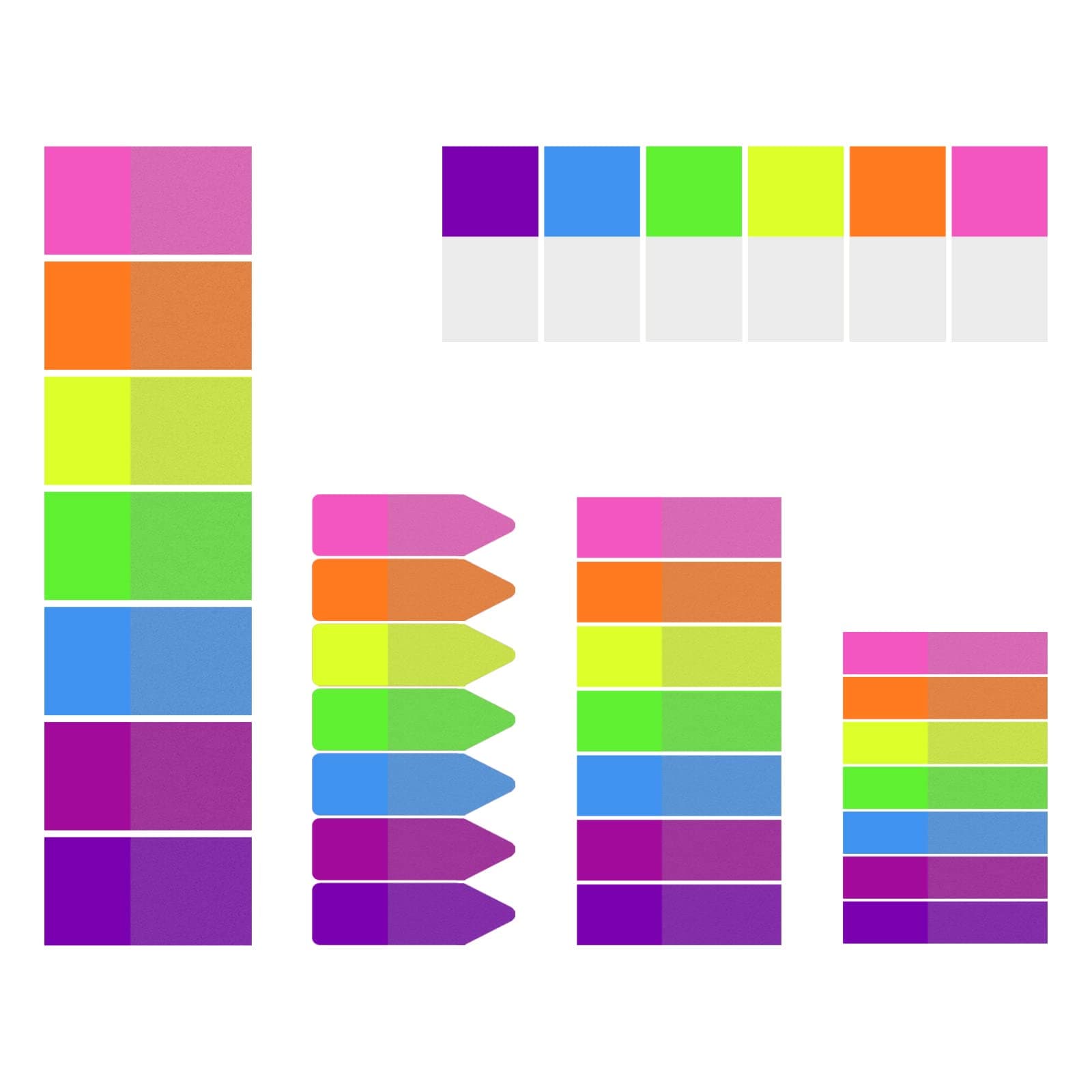 iKyce Clear Self-Adhesive Arrow Tabs, 680 Pieces, Book Markers & Highlights