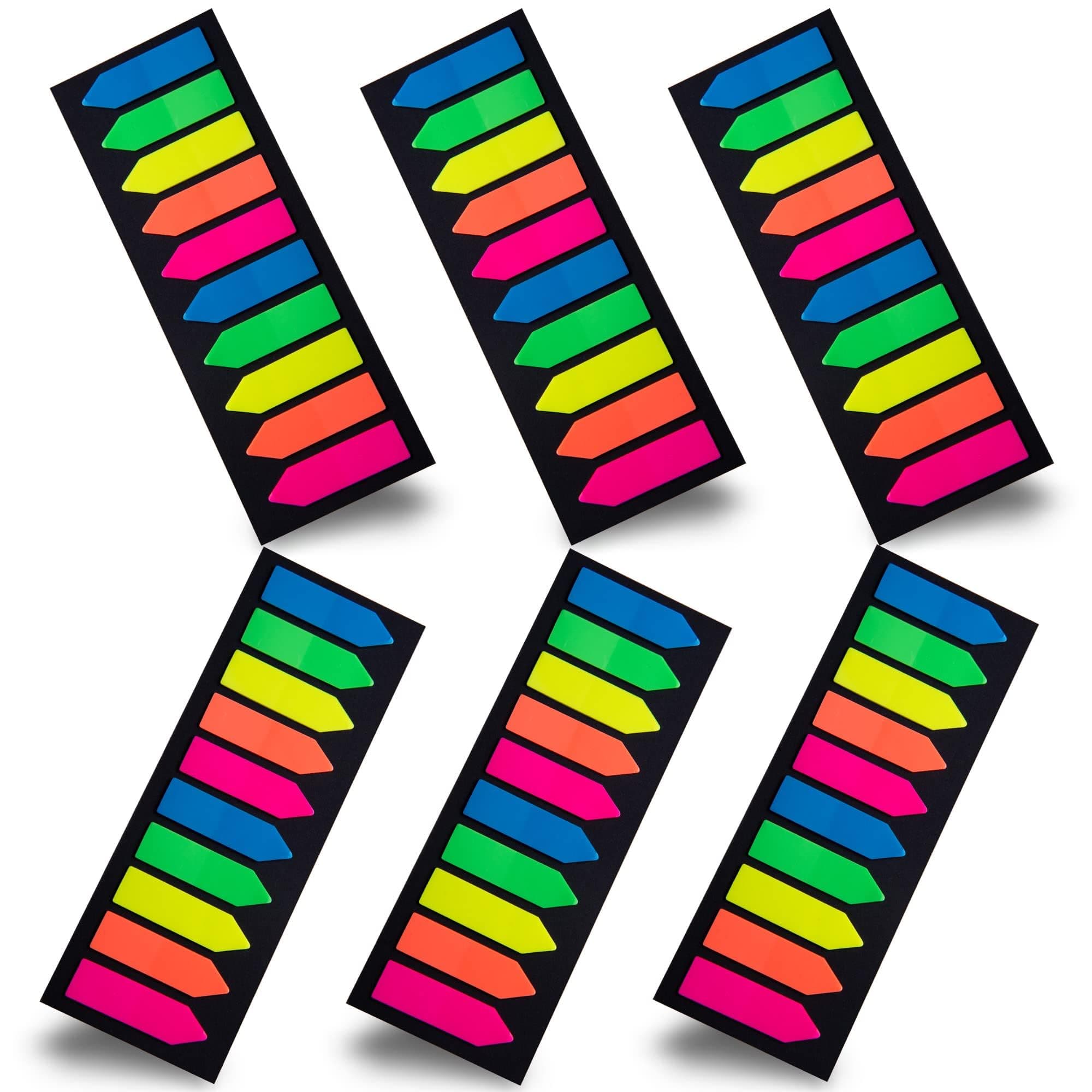1200pcs Multi-Colored Arrow Flag Index Tabs for Book Marking