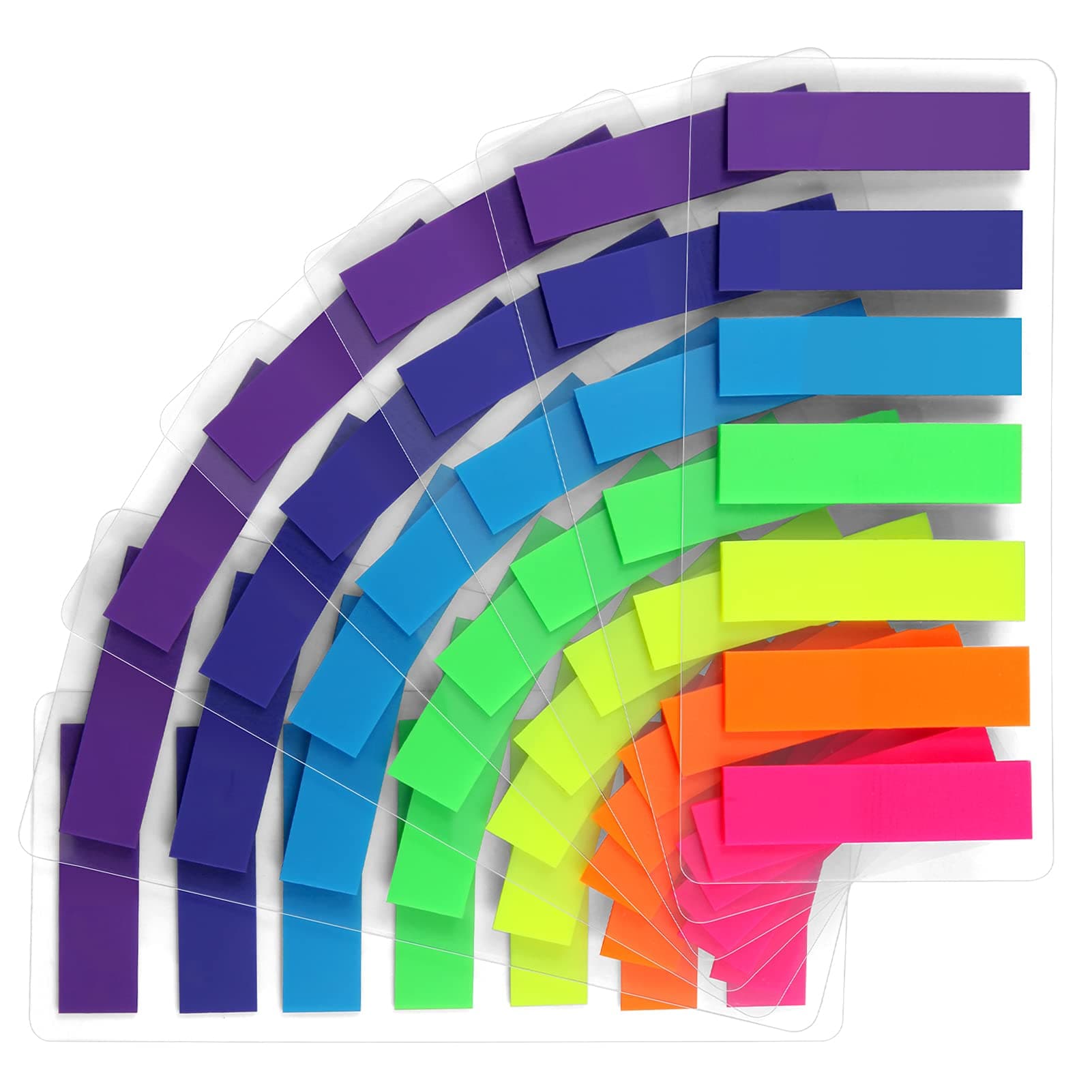 Moinker 980 Piece 7 Color Index Flag Notes Translucent Page Makers