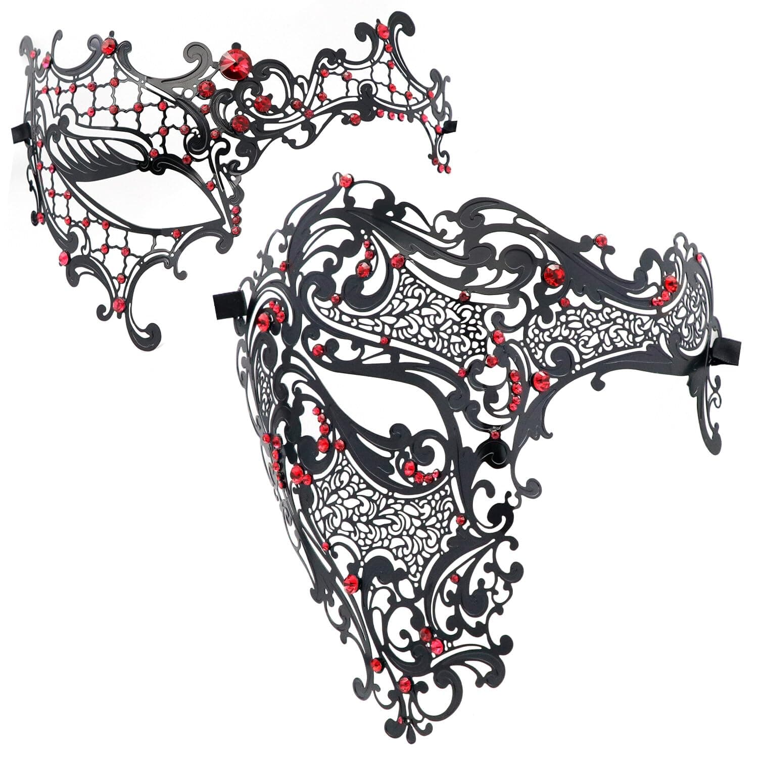 Thmyo Couples Masquerade Mask - Phantom of the Opera Laser Cut Metal