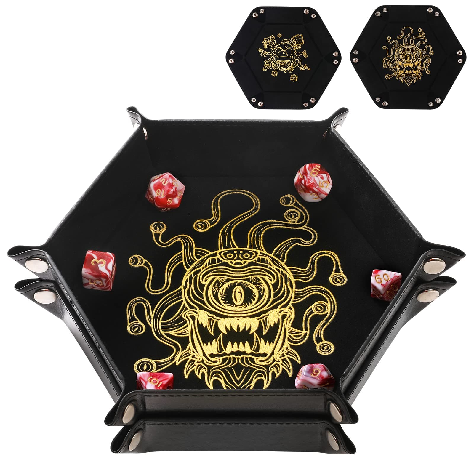 Portable Folding Dice Tray Set for RPG and Tabletop Gamers
