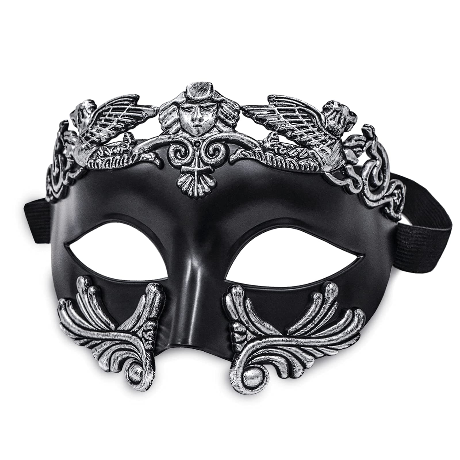 MYSEUNI Roman Greek Mask for Men - Venetian Half Face Mask