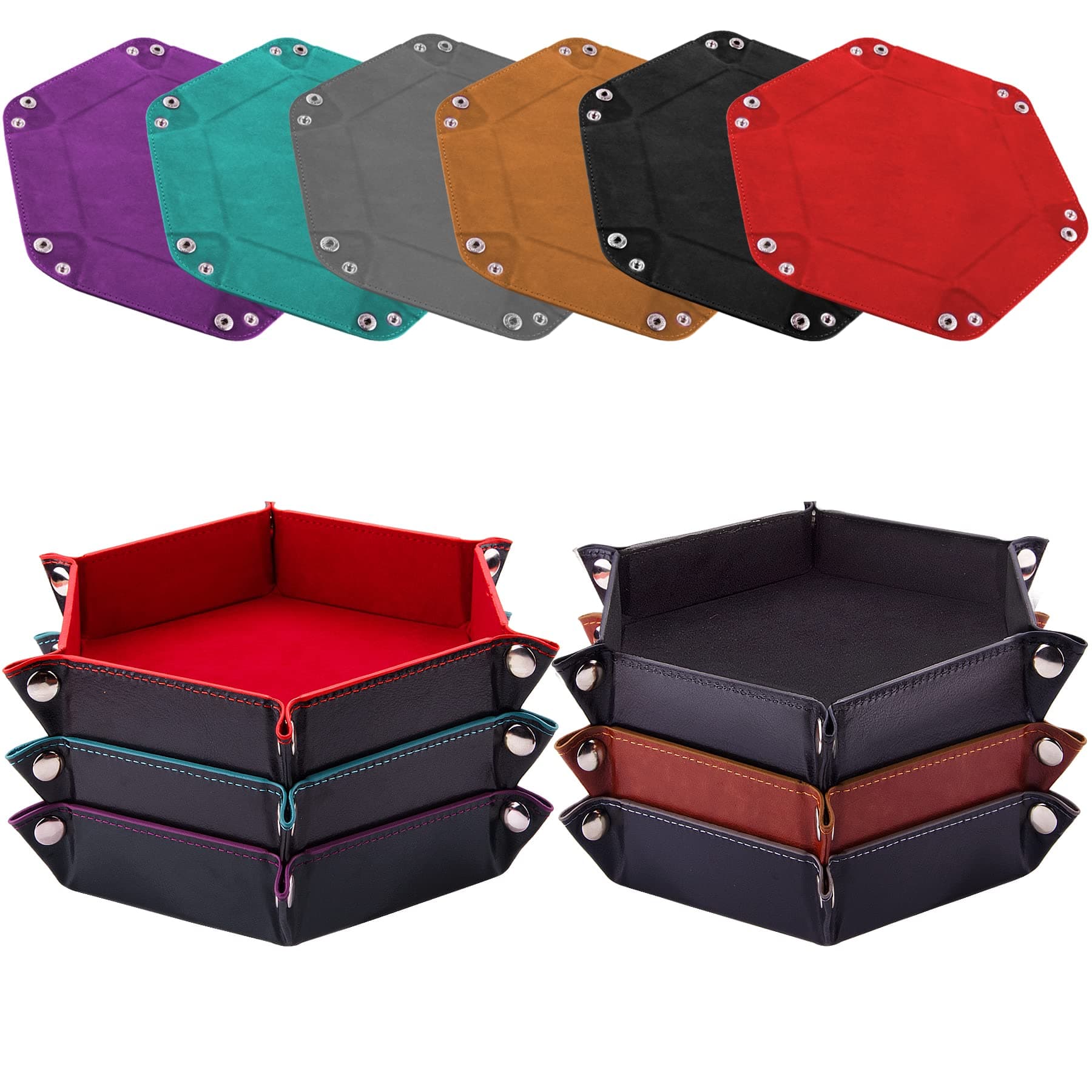 SIQUK Hexagon Dice Tray for RPG, DND and Board Games