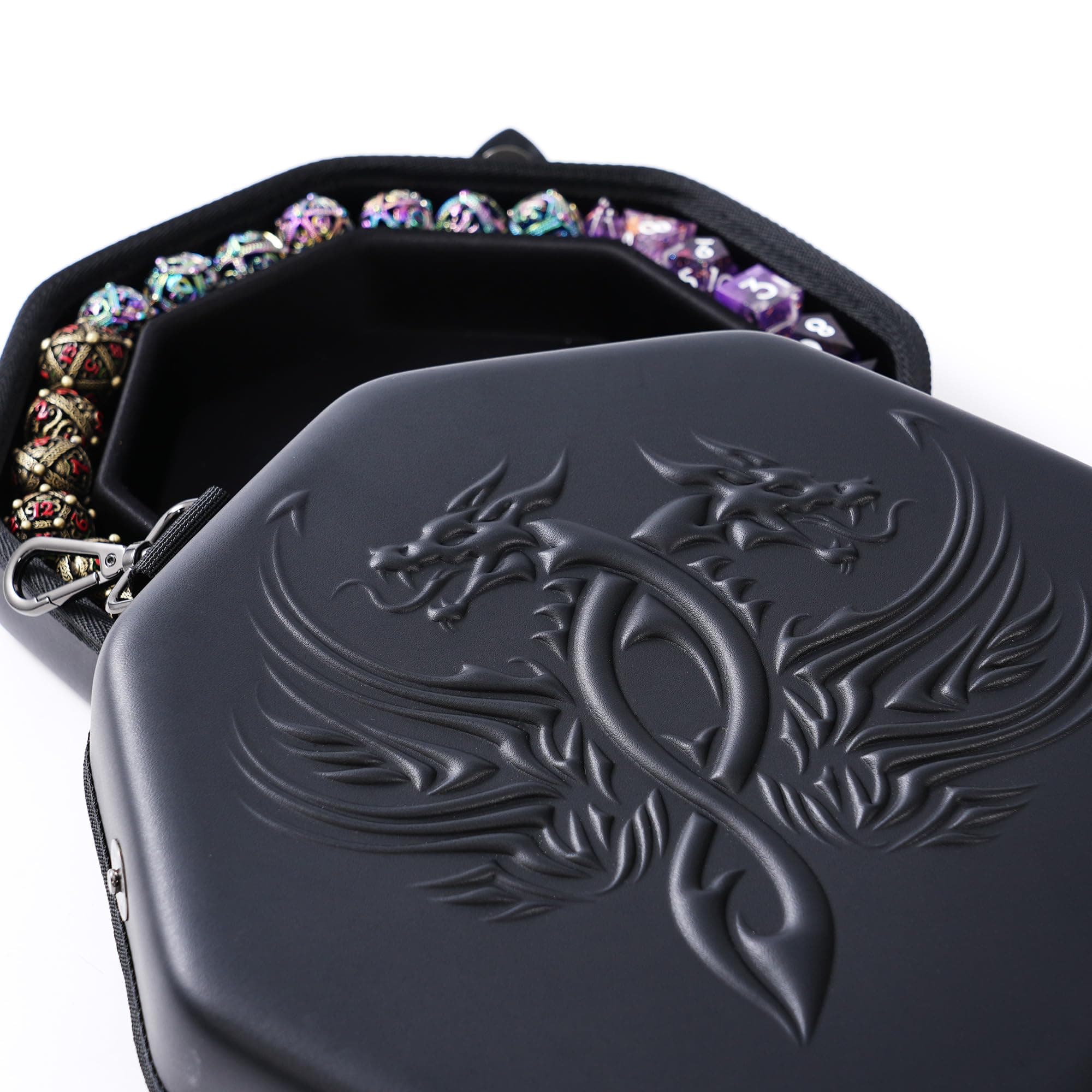 Twin Dragon Dice Tray - Perfect for D&D and RPG - Protect Your Dice