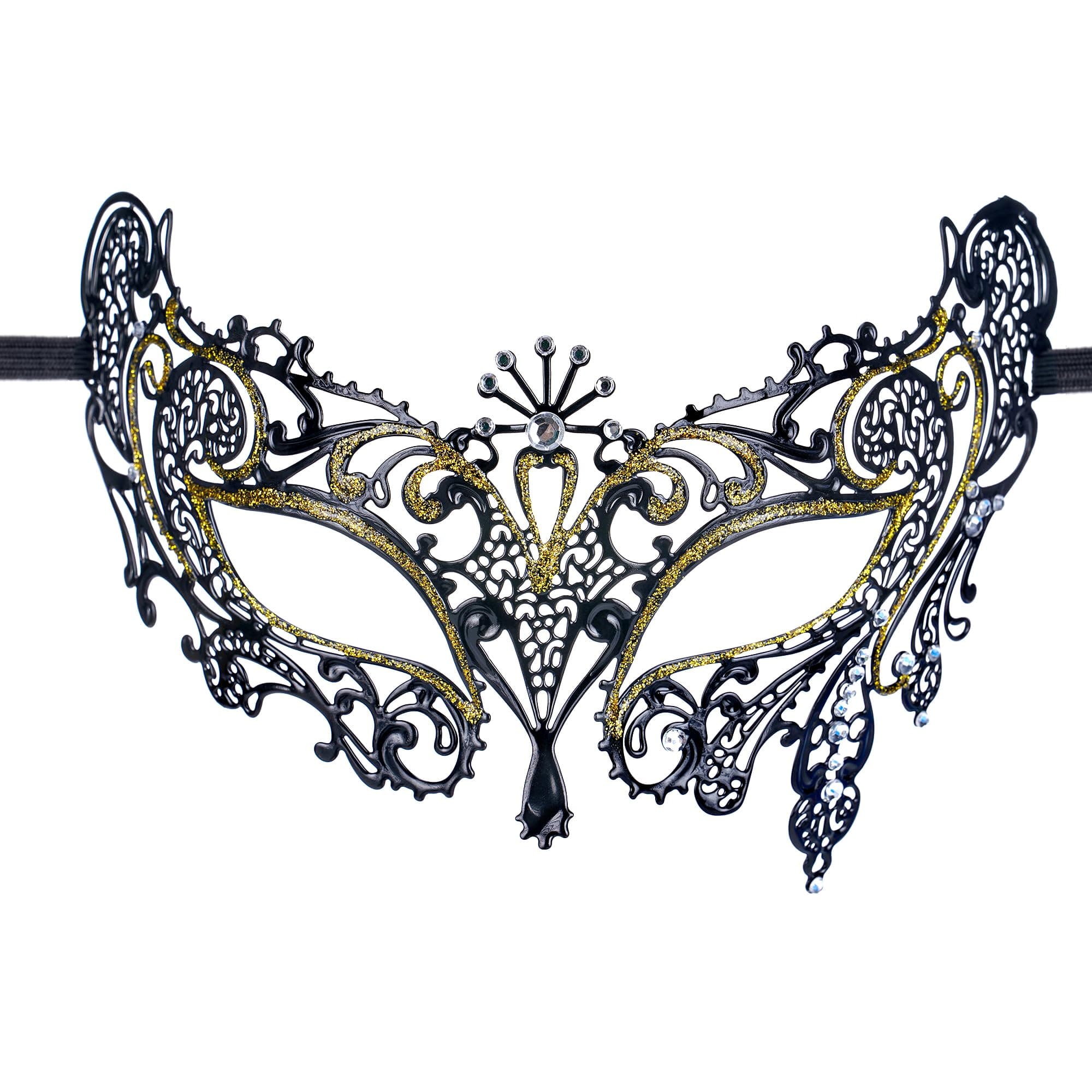 Zinniday Women's Antique Venetian Masquerade Mask 2025 Mardi Gras Accessory