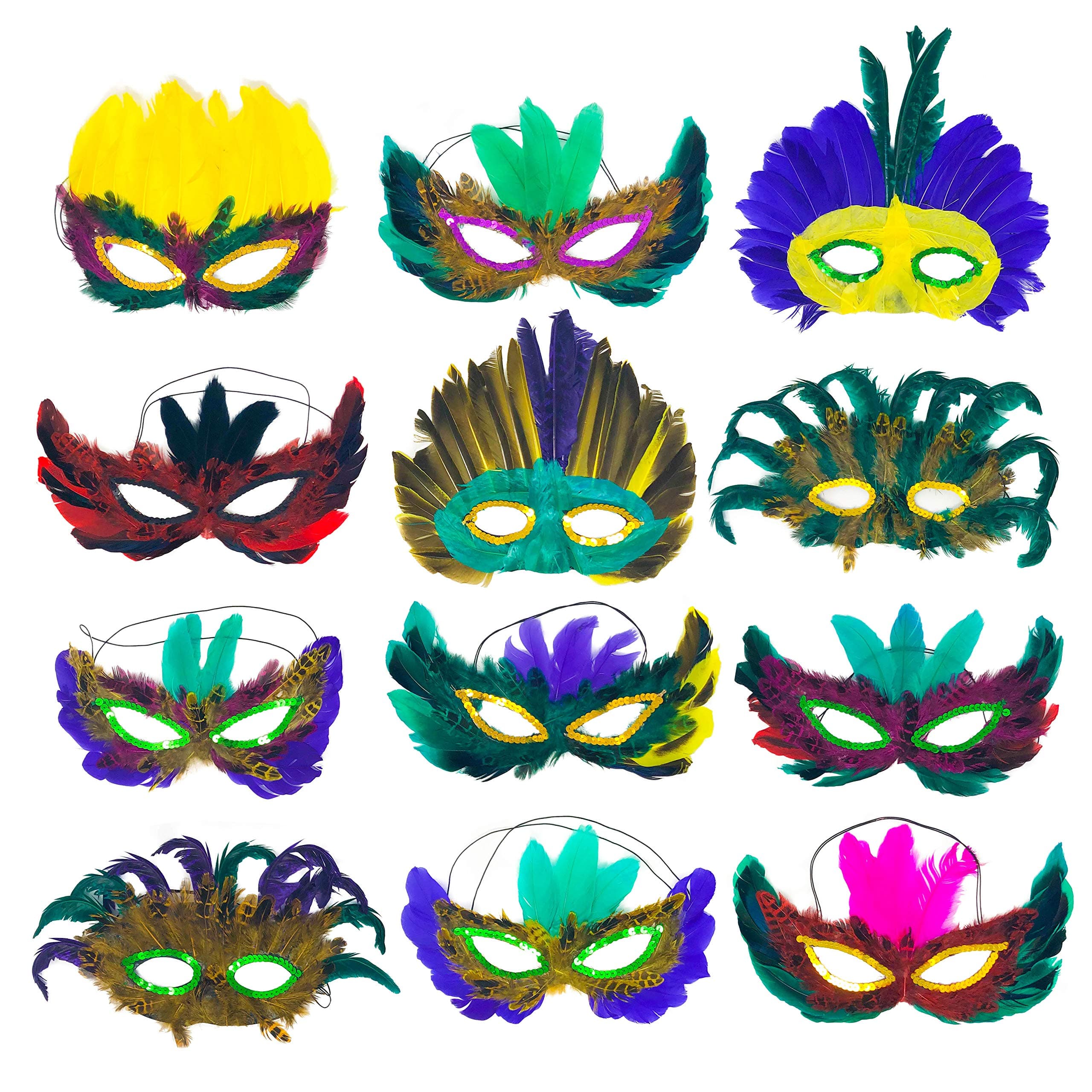 Antifaces Elegantes Mardi Gras Masks for Parties & Celebrations