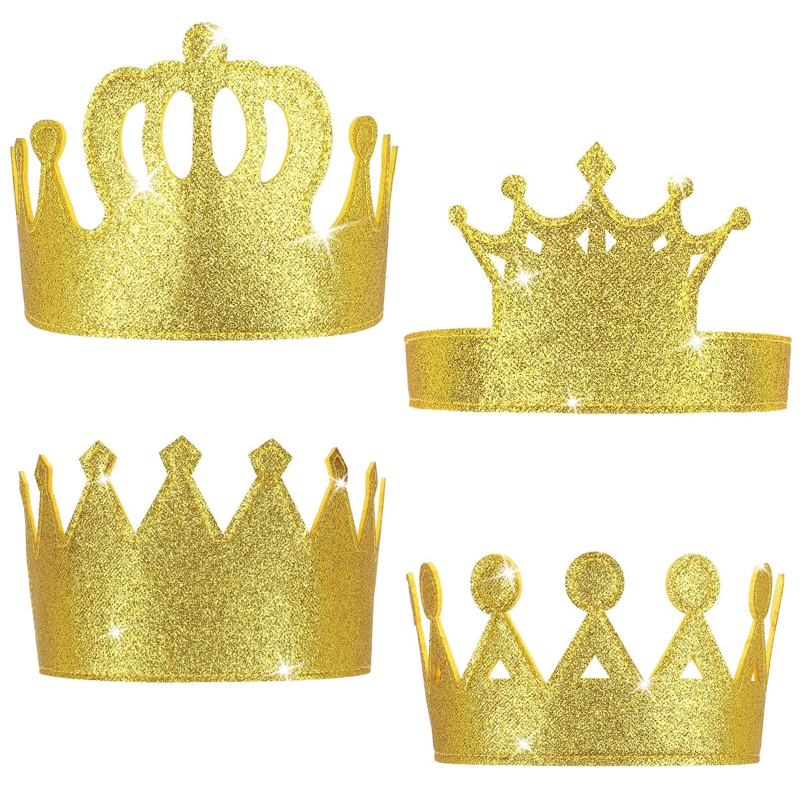 Tatuo Gold Stretch Kids Crown for Birthday