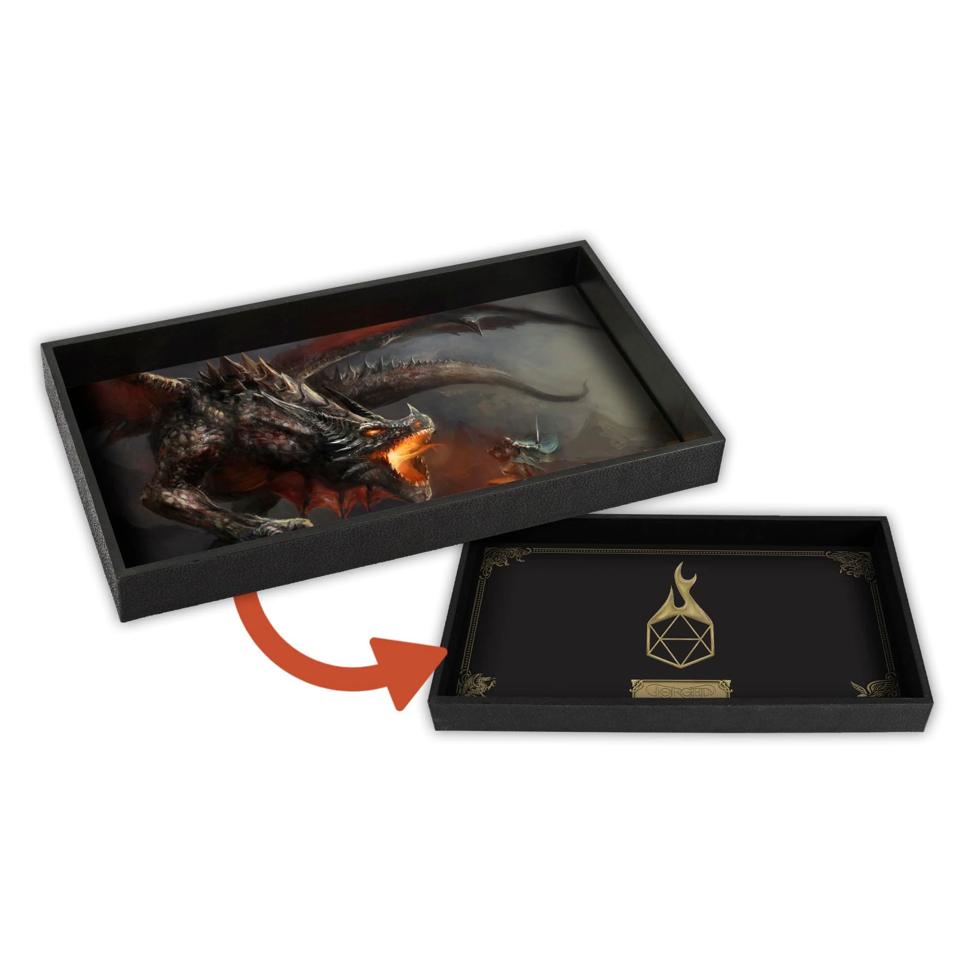 Forged Dice Co. Reversible 14" Dice Tray & Rolling Mat