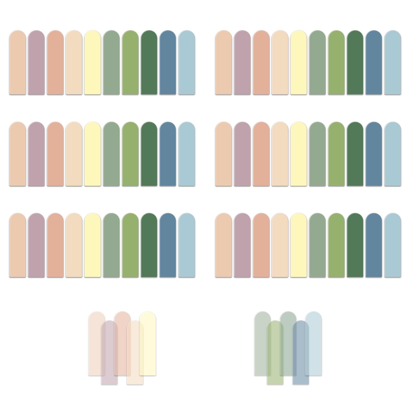 Morandi Sticky Tabs for Annotating Books - Aesthetic Sticky Notes for Office & School