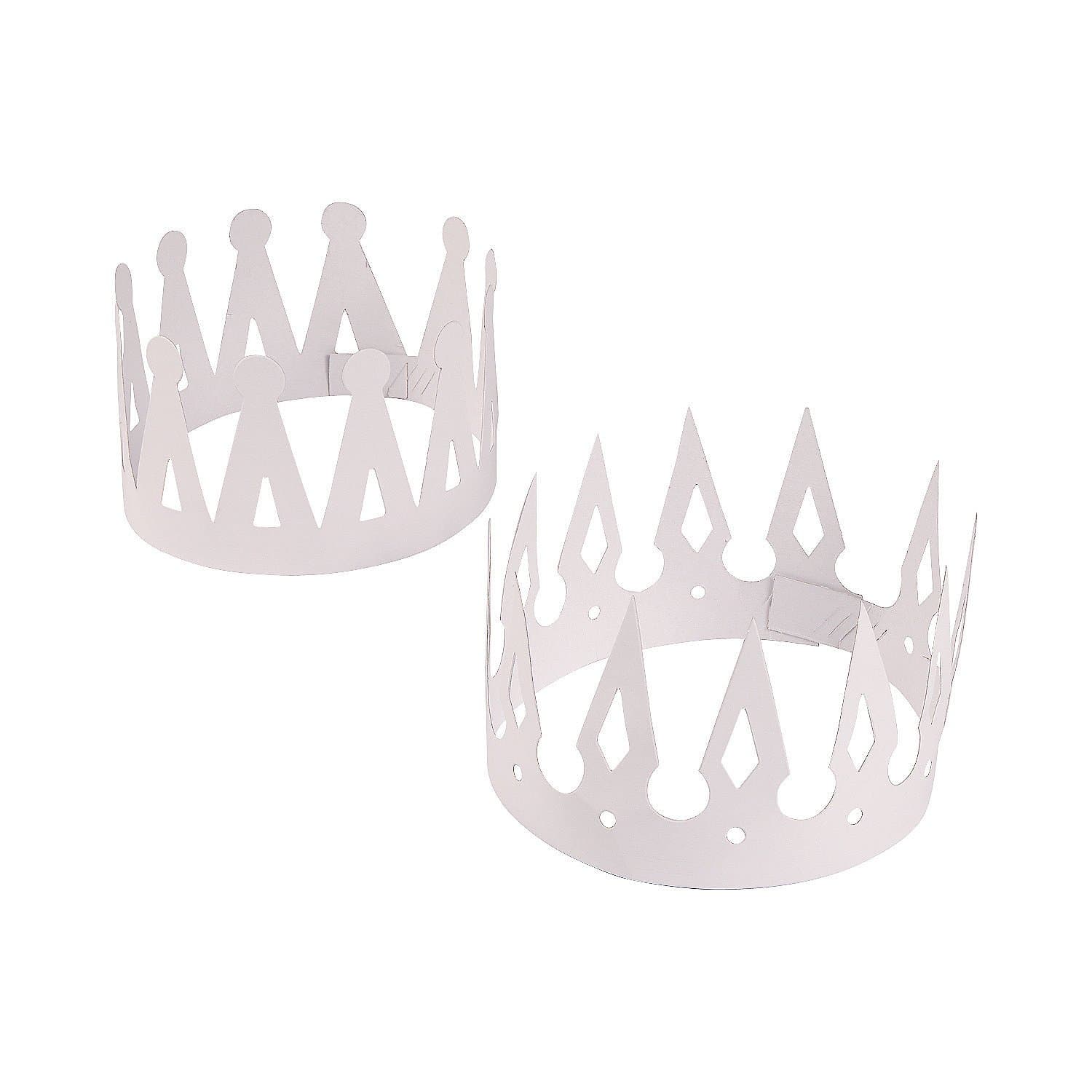 Fun Express DIY Paper Crowns - VBS & Party Crafts - Set of 12