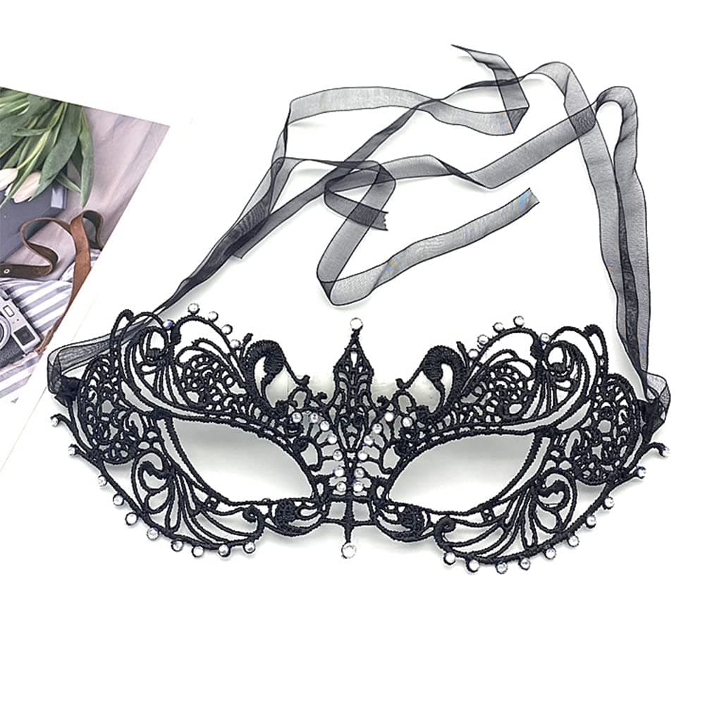 Liatunou Women's Masquerade Lace Eye Mask for Ball & Prom Parties