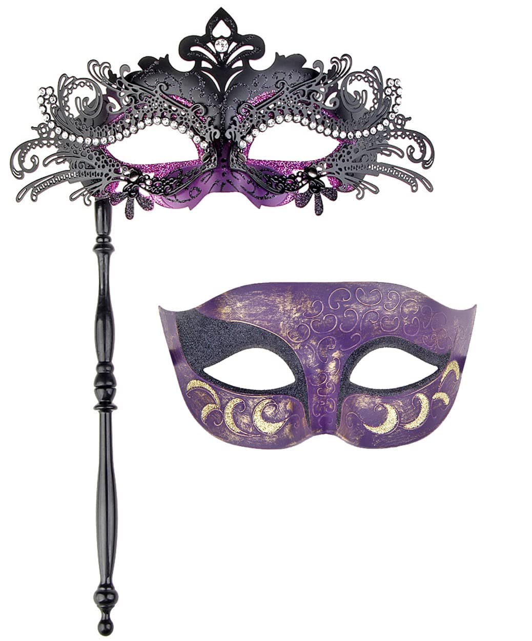 Couple's Venetian Masquerade Masks Accessory