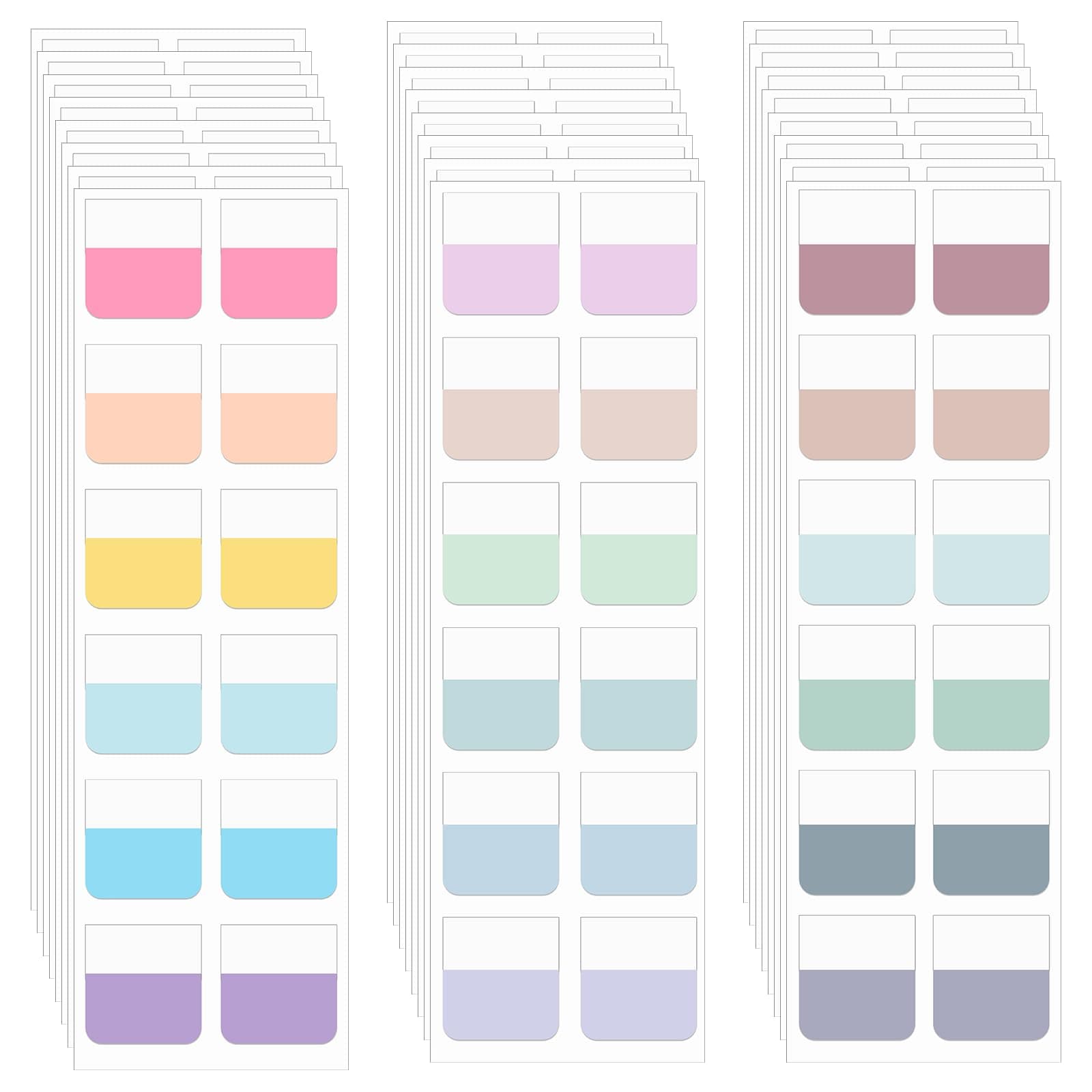 360pcs Colorful Book Markers & Tabs, Reusable for Books, Notebooks & Bibles, 18 Colors